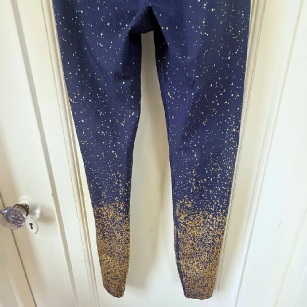 BEYOND YOGA Alloy Ombre Navy Gold High Waist Legging Size XS - Picture 6 of 11